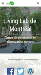 Mobile Screenshot of livinglabmontreal.org